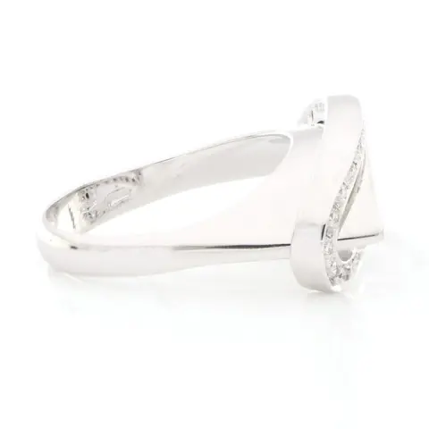 Nardelli - " No Reserve Price " - 18 karaat Witgoud - Ring - 0.45 ct Diamant