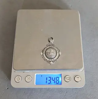 George Frank Bickerton - Birmingham 1931 - 925 Zilver - Hanger