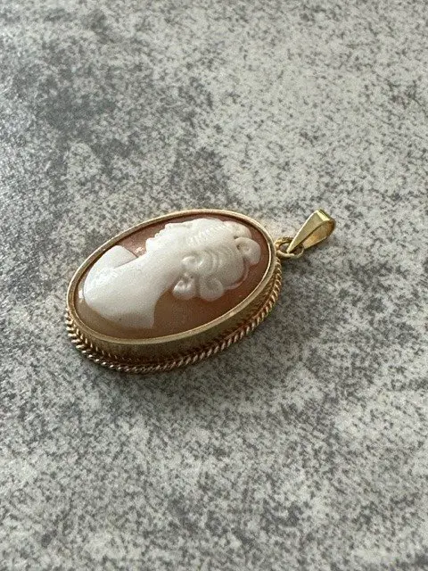 Camee - 14 karaat Geel goud - Hanger