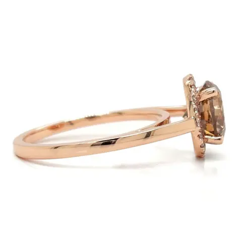 2.53 tcw Fancy and Pink Diamond Ring - 14 karaat Rosé goud - Ring - ***Geen minimumprijs***