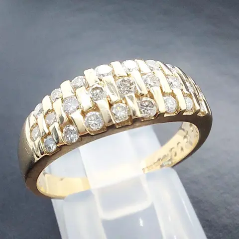 AG Vintage - 9 kt. Geel goud - Ring - 0.50 ct Diamant
