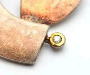 875 Silver Zilver - Broche - 0.03 ct Diamant