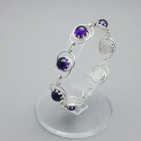 Vintage Amethist - 835 Zilver - Armband