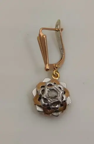 Geel goud, Goud, Witgoud - Oorbel, Oorbellen Diamant