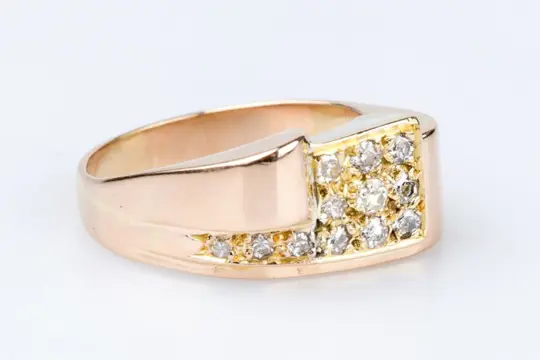 18 karaat Rosé goud - Ring - 0.33 ct