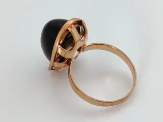 **no Reserve price** - 8 karaat Goud - Ring - 8.15 ct Onyx