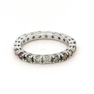 ***no reserve price* Witgoud - Eternity ring - 1.67 ct Diamant
