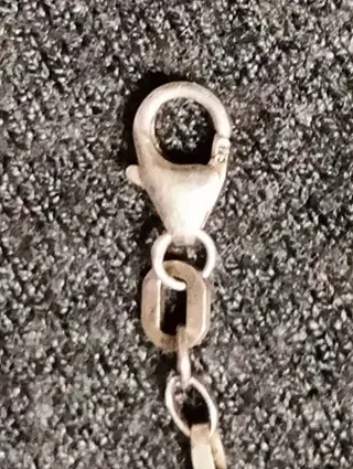 925 Zilver - Collier met hanger - Granaatstenen