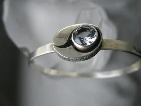 Karl Laine (Sten & Laine) Finland - 925 Zilver - Armband - Steenkristal