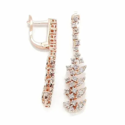 1.14ct Pink Diamonds - 14 karaat Rosé goud - Oorbellen - ***GEEN RESERVEPRIJS***