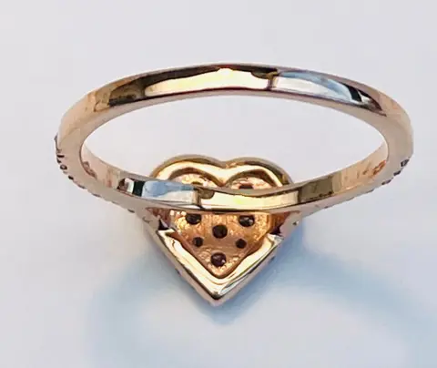 14 karaat Rosé goud - Ring - 1.00 ct Diamant