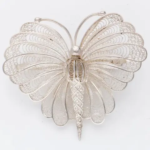 Lot (4) - 925 Zilver - Broche