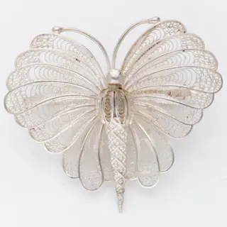Lot (4) - 925 Zilver - Broche