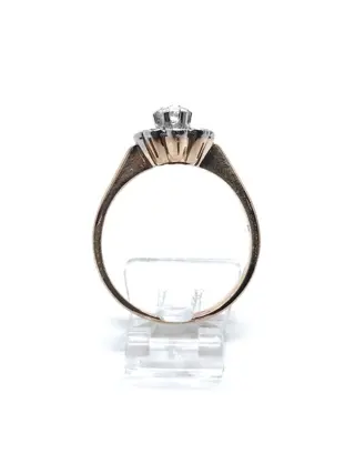 18 karaat Geel goud - Ring - 0.38 ct Diamant