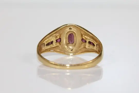 18 karaat Goud - Ring - Rhodoliet