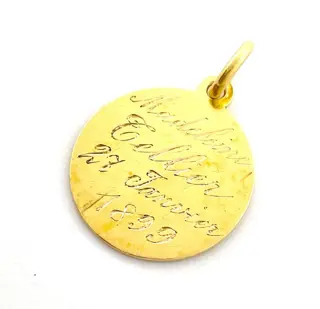 "NO RESERVE PRICE" Médaille - Fin du XIXe siècle - 18 karaat Geel goud - Hanger