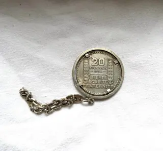 20 francs Turin - 800 Zilver - Hanger