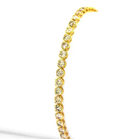 5.00 tcw Diamond Bracelet - 14 karaat Geel goud - Armband - 5.00 ct Diamant - Geen minimumprijs