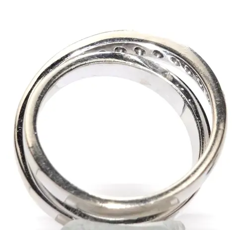 Handcrafted - 14 karaat Witgoud - Ring - 0.41 ct Diamanten