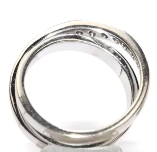 Handcrafted - 14 karaat Witgoud - Ring - 0.41 ct Diamanten