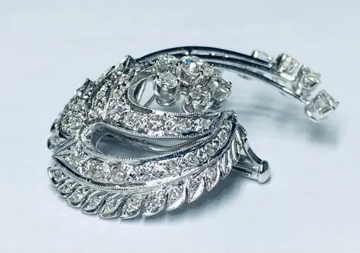 18 karaat Goud - Broche - 0.25 ct Diamant - Diamanten