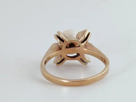 8 karaat Akoya parel, Goud - Ring