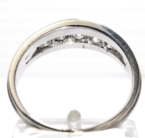 Handcrafted - 14 karaat Witgoud - Ring - 0.60 ct Diamant