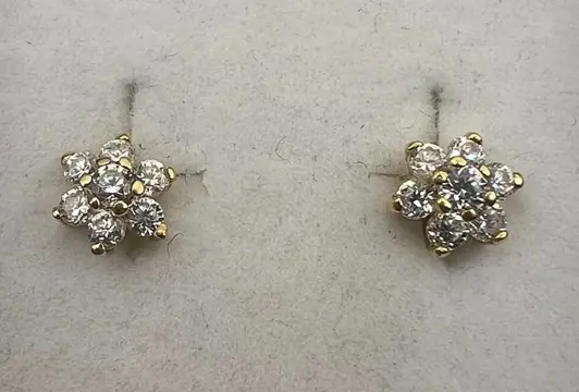 NO RESERVE PRICE - 18 karaat Geel goud - Oorbellen - 0.28 ct Diamant