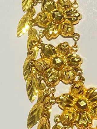 21kt Geel goud - Collier met hanger