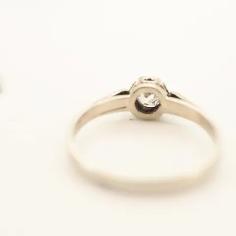 18 karaat Goud - Ring - 0.18 ct Diamant