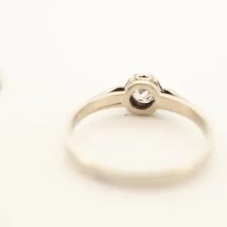 18 karaat Goud - Ring - 0.18 ct Diamant