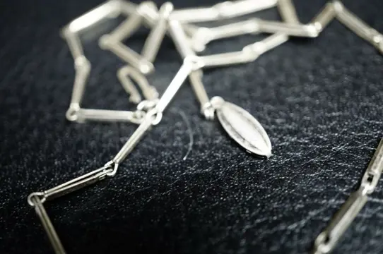 Antique 1930 - 1940 Bellflower Glockenblume - 800 Zilver - Collier met hanger