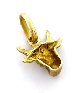 "NO RESERVE PRICE" Taureau - 18 karaat Geel goud - Hanger