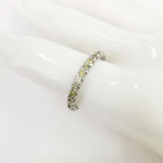 0.82 ct vs fancy mix color diamonds designer ring - 14 karaat Witgoud - Ring Diamant - Diamanten, AIG gecertificeerd zonder reserve