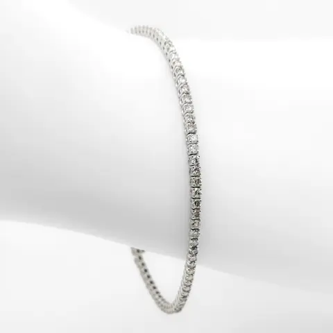 *NO RESERVE PRICE* 2.60ct Diamond Bracelet - 14 karaat Witgoud - Armband