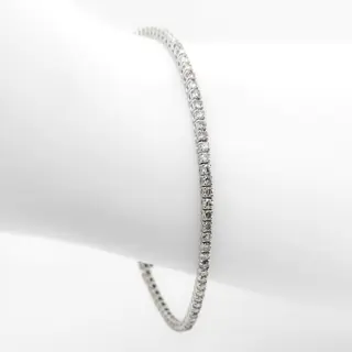*NO RESERVE PRICE* 2.60ct Diamond Bracelet - 14 karaat Witgoud - Armband