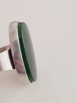 Niels Erik Sterling Denmark - 925 Zilver - Ring Jade