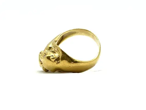 18 karaat Geel goud - Ring - 0.07 ct Diamant - Robijnen