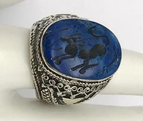 925 Zilver - Ring Lapis lazuli