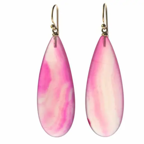 Intini Jewels - 18 karaat Geel goud, Goud - Oorbellen - Agaat