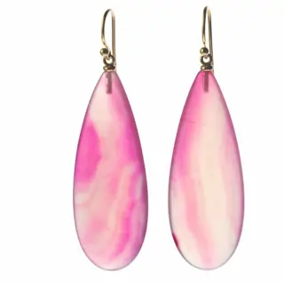 Intini Jewels - 18 karaat Geel goud, Goud - Oorbellen - Agaat