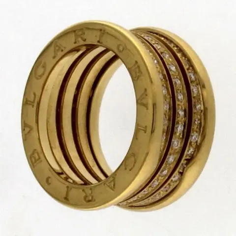 Bvlgari - 18 karaat Geel goud - Ring - 0.94 ct Diamant