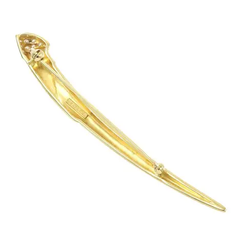 Mikimoto Geel goud - Broche