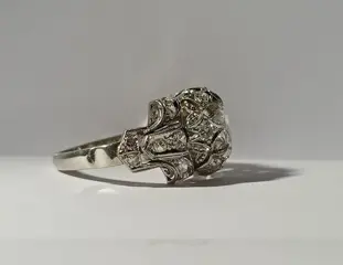 950 Platina - Ring - 0.80 ct Diamant - Diamanten