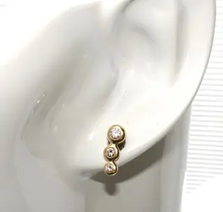 18 karaat Geel goud - Oorbellen - 0.30 ct
