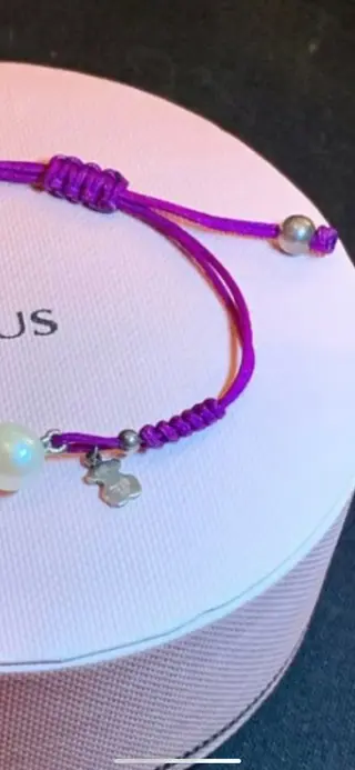 tous Zilver - Enkelband Natuurlijke parel