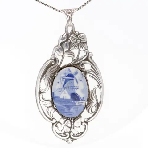 Zilver - Collier met hanger