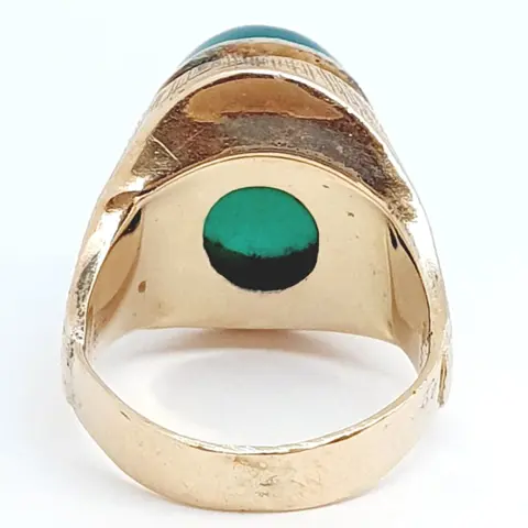 18 karaat Geel goud - Ring - 5.00 ct - chrysopas