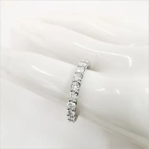 2.18 ct vs diamond designer eternity ring - 14 karaat Witgoud - Ring Diamant - Diamanten, AIG gecertificeerd zonder reserve