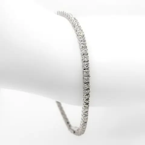 3.48ct Diamond Bracelet - 14 karaat Witgoud - Armband - ***GEEN RESERVEPRIJS***